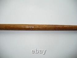 1769-1919 Dartmouth College Indian Head Carved Walking Stick Cane 150th Year