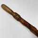 1940 ww2 Officer hiking walking stick carved flower & snake cane trench art 88cm