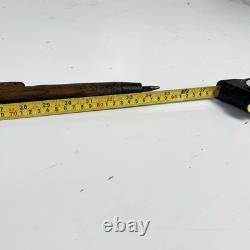 1940 ww2 Officer hiking walking stick carved flower & snake cane trench art 88cm