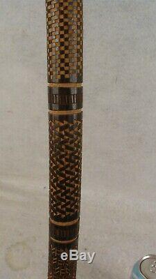 1942 German WWll Battle of Wolchow Soldier Carved Walking Stick Cane