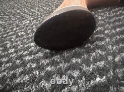2 Antique Vintage Hand Carved Walking Stick Cane Wooden Shaft Fritz Handle 90cm