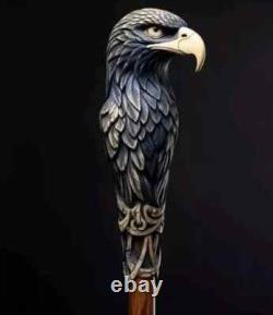 34inch wooden walking stick hand carved Eagle wooden walking cane