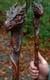 ART-wooden walking stick Hand Carved handmade DRAGON wooden walking gift A