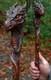 ART-wooden walking stick Hand Carved handmade DRAGON wooden walking gift A