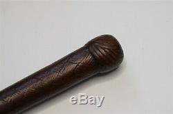 Aboriginal Australian Carved Walking Stick c19th