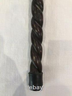 African Hand Carved Walking Stick, Antique Walking Stick