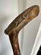 Alligator Hand Carved Wood Folk Art Florida Walking Stick Cane 35