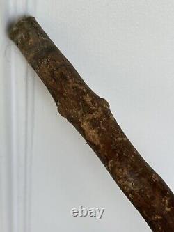 Alligator Hand Carved Wood Folk Art Florida Walking Stick Cane 35