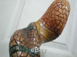 Amazing Handmade Hand Carved Twisted Snake Walking Stick / Cane CIrca 1988