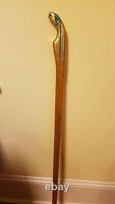 American Eagle Folk art hiking stick inspired by historic carvings walking Stick