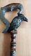 Anes and walking sticks. Wod walking cane raven. Walking stick raven. Cane Carved