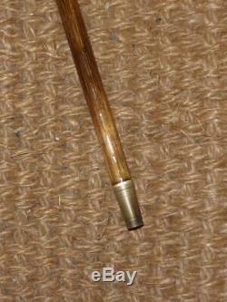 Antique 18Ct Gold Plate Hand Carved Ladies Dress Cane 97.5cm