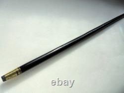 Antique 1900s Silver Carved Walking Stick Cane