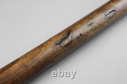 Antique 19th Century Folk Art Colonial & Native Portrait Carved Swagger Stick