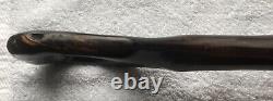 Antique African Carved Mans Head Walking Stick very good used condition