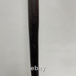 Antique African Malawian Carved Ebony Walking Stick 35 Long