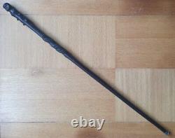 Antique African Staff/Walking Stick. Possibly Zulu Human Figure & double Snake