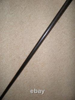 Antique African Tribal Ebony Walking Stick Cane Hand-Carved Lady Gatherer Top