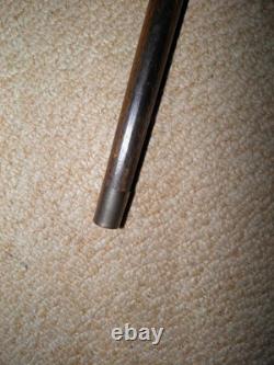 Antique African Tribal Ebony Walking Stick Cane Hand-Carved Lady Gatherer Top