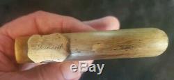 Antique Antler Horn Carved Walking Stick-Cane Handle G. L. Rond 1850s Louisiana