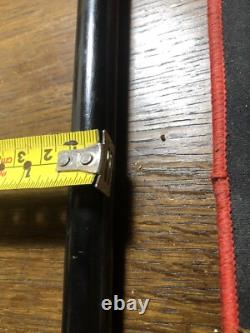 Antique Art deco Carved Erotic Woman Ebony Walking Stick Handle. Silver 1918rare