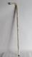 Antique Asian Horn Full Horn Walking Stick Hand-Carved Ornate Cane