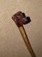 Antique Birch Walking Stick/Cane With Hand-Carved Great Dane Head Top 104cm