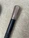 Antique Black Ebonised Cane BENCO Silver London Cap Carved Shaft C. 1920-1940