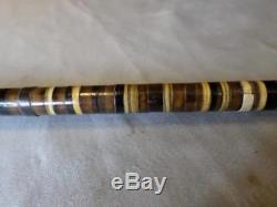 Antique Bovine Horn Washer And Hand Carved Handle Walking Stick/Dress Cane