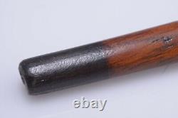 Antique Cane Walking Stick Carved Wood Face Pommel French Soldier 91cm 35.82