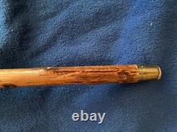 Antique Carved-Bone OWL Walking Stick from Scotland 36 Long, Owl head is 3x2