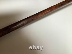 Antique Carved Dog Head Walking Stick/Cane