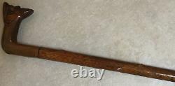 Antique Carved Sailer Head Walking Cane/Stick