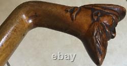 Antique Carved Sailer Head Walking Cane/Stick