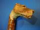 Antique Carved Scotty Dog Head Cane Walking Stick, finest ever on Ebay, Ca 1900