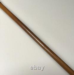 Antique Carved Shooting Scene Walking Cane