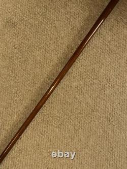 Antique Christianity Walking Stick Cane Large Hand-Carved Mary Mother of Jesus