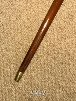 Antique Christianity Walking Stick Cane Large Hand-Carved Mary Mother of Jesus