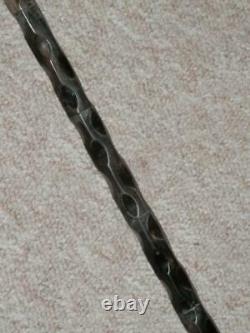 Antique Complete Hand-Carved Bovine Horn Stick/Cane With Fritz Handle 90.5cm