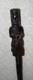 Antique Ebony Walking Stick / Cane Carved Top African Benin Warrior Eben