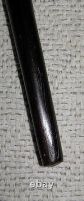 Antique Ebony Walking Stick / Cane Carved Top African Benin Warrior Eben