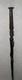 Antique Ebony Walking Stick Carved African Man's Head With Tribal Marks & Snake