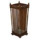 Antique Edwardian Hand Carved English Oak Walking Stick Or Umbrella Stand