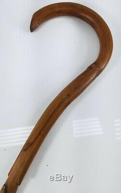 Antique Fine Carved Folk Art Americana Native American Indian Cane Walking Stick