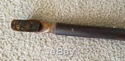 Antique Folk Art Carved Occupational Walking Stick Cane Horse Farrier Equestrian