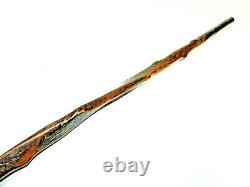 Antique Folk Art Tree Root Wood Carved Walking Stick Cane