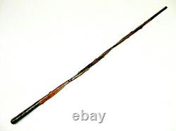 Antique Folk Art Tree Root Wood Carved Walking Stick Cane