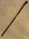 Antique Gadget Concealed Japanese Fishing Rod Walking Stick Hand Carved Shaft