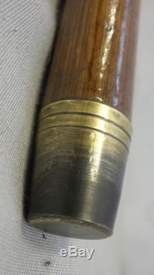 Antique Hallmarked 1892 Dress/Walking Cane- Carved Twisted Top WithFace- 91cm