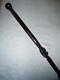 Antique Hand-Carved African Ebony Tribal Walking Stick. Bird in Snakes Mouth